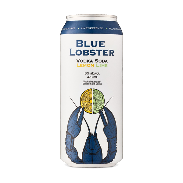 Blue Lobster Vodka Soda Lemon Lime