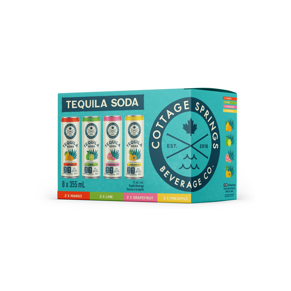 Cottage Springs Tequila Soda Mixed 8 Pack