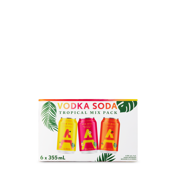 Ace Hill Tropical Vodka Soda Mix Pack