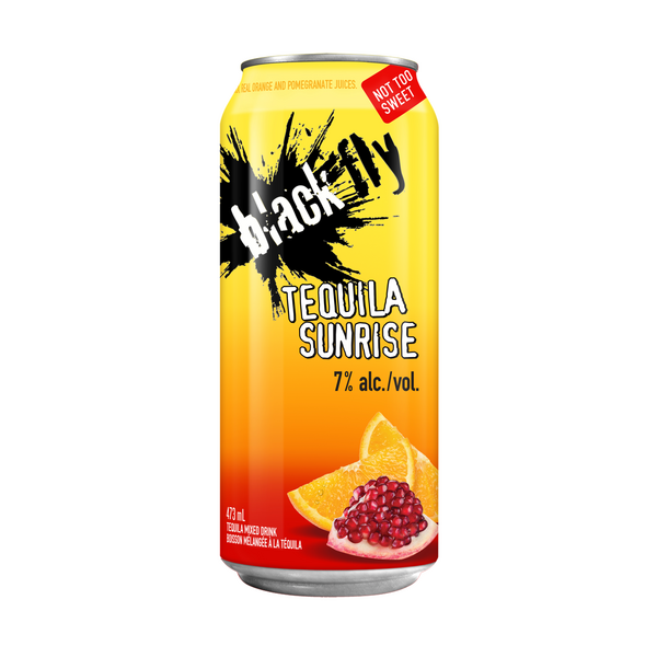 Black Fly Tequila Sunrise Cocktail in a Can