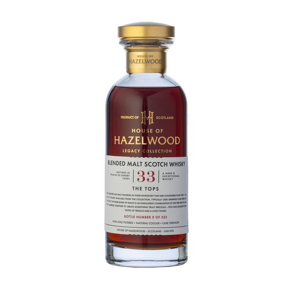 House of Hazelwood The Tops Blended Malt Scotch Whisky 1989