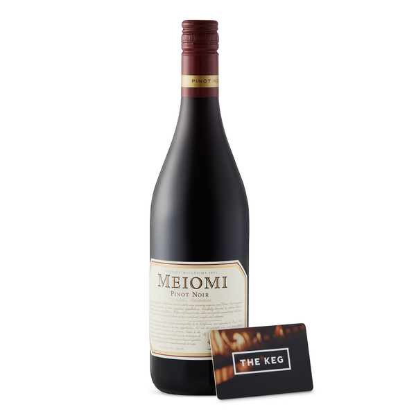 Meiomi Pinot Noir 12 bottles + $50 restaurant gift card