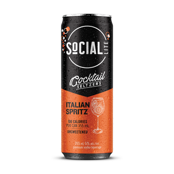 SoCIAL LITE Italian Spritz Cocktail Seltzer